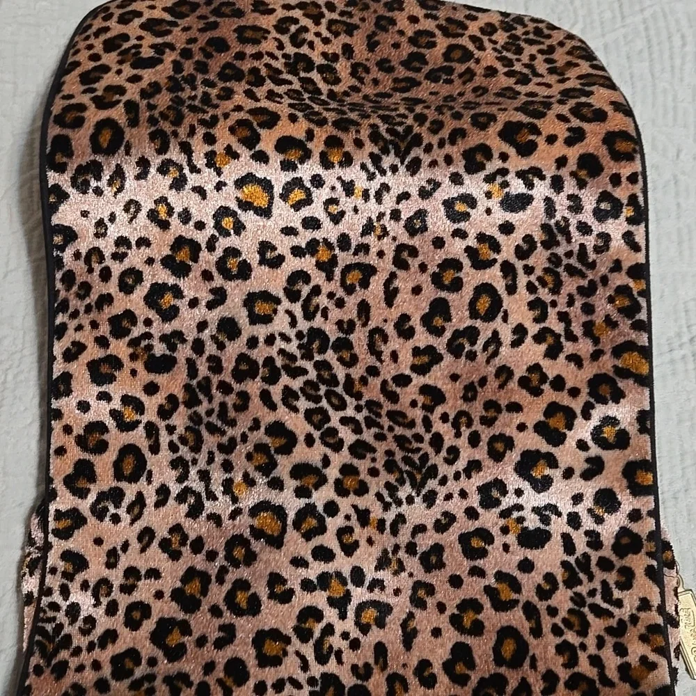 Once Upon A Rose Animal Print Cosmetic Case 8 X 9 Inches